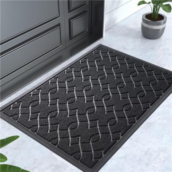 Front Door Mat, All-Season Waterproof Door Mats Outside Entrance, All-Weather - Picture 1 of 7